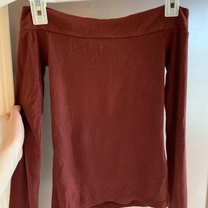 Aeropostale Off the Shoulder Shirt